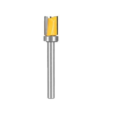 KAYRAM 6 mm Shank 3-Flute Carbide Flush-Trim Router Bit, 6 × 12 × 15 mm