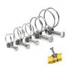 1/5-Piece 304 Stainless Steel Double-Wire Hose Clamps, 10–120 mm view 2