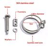 1/5-Piece 304 Stainless Steel Double-Wire Hose Clamps, 10–120 mm view 4