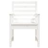 vidaXL Garden Chairs 2 pcs. White 60x48x91 cm Solid Pine Wood view 4