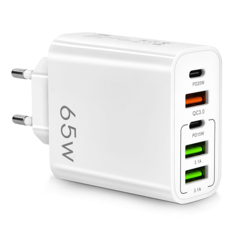 AXFEE 65W Multi-USB-C Charger, 5-Port USB-C/USB-A