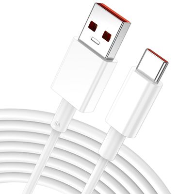 USB-C Cable 120W 6A, 3 m, Type-C Charging Cable for Xiaomi 17T Pro, 15, 14T Pro
