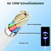 USB-C Cable 120W 6A, 3 m, Type-C Charging Cable for Xiaomi 17T Pro, 15, 14T Pro view 2