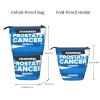 Prostate Cancer Awareness Month Pencil Case, Leather Stationery Organizer view 4