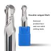 2-Flute HRC45/HRC55 Ball Nose End Mills, R0.5–R4 view 4