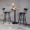 BONAD Nordic Bar Stool with Backrest, Blue view 4