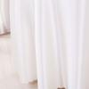 Custom Hotel Large Round Canvas Tablecloth, Thickened Satin Table Skirt for Wedding Banquets, 8 Colors view 2