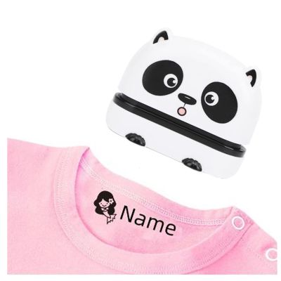 Custom Name Stamp for Clothing, Waterproof Kids’ Name Stamp (BZ010 White, 1 pc)