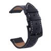 AEMALL Leather Watch Band for Huawei GT 2/GT2 Pro 42/46 mm, Replacement Band Compatible with Most Watches with 20 mm/22 mm Bands, 20 mm Universal, Agate view 3