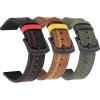 AEMALL Leather Watch Band for Huawei GT 2/GT2 Pro 42/46 mm, Replacement Band Compatible with Most Watches with 20 mm/22 mm Bands, 20 mm Universal, Agate view 4