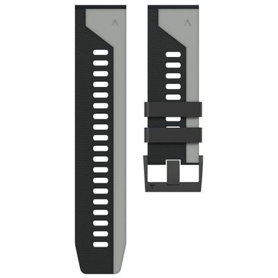 AEMALL 26/22 mm Quick-Fit Silicone Watch Band for Garmin Fenix 6X, 6 Pro, 5X, 5 Plus, 3 HR, 935 and Enduro, Agate
