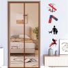 ZFEBHMY Magnetic Fly Screen Door, Brown, 200 x 210 cm (78 x 82 in.) view 1