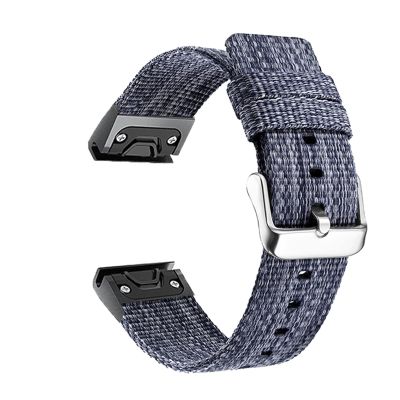 AEMALL 22/26 mm Quick-Release Nylon Smartwatch Bands for Garmin Fenix 6, 6X Pro, 5X, 5 Plus, 3HR, Forerunner 935 and 945, Agate