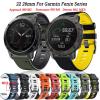 CEKGDB 26 mm/22 mm Soft Silicone Quick-Release Band for Fenix, Forerunner, Enduro and D2 Watches, Agate view 2