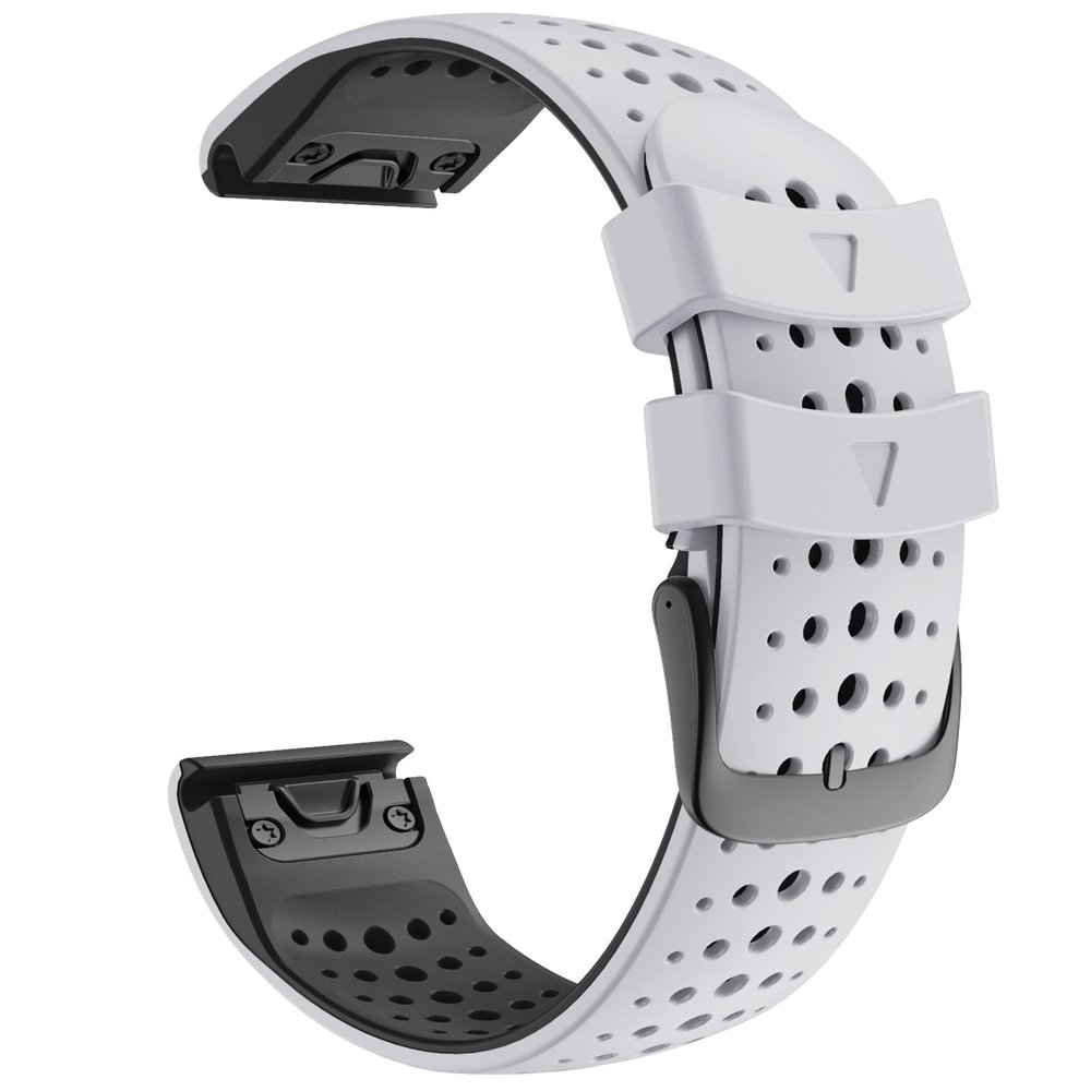 CEKGDB 26 22 mm Silicone Watch Band for Garmin Fenix 6X, 6 Pro, 5X, 5 Plus, 935, D2 3HR, Easyfit Band, 26 mm Fenix 5X/5X Plus, Agate