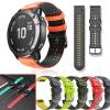 CEKGDB 26 22 mm Silicone Watch Band for Garmin Fenix 6X, 6 Pro, 5X, 5 Plus, 935, D2 3HR, Easyfit Band, 26 mm Fenix 5X/5X Plus, Agate view 2