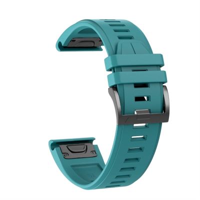 CEKGDB 26/22/20 mm Silicone Watch Band for Garmin Fenix 7X/7/7S, Quick Release, Easyfit, Agate