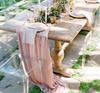 XIUPO Durable Soft Cotton Table Runner, Gold, Rouge, Pink, Yellow, Ivory, Navy Blue view 3