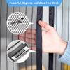 Magnetic Window Screen, 95 x 175 cm, Insect Protection, Auto-Closing, Foldable, Black view 4