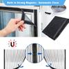 Magnetic Window Screen, 150 x 200 cm, Insect Protection, Brown view 3