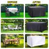 HYFBH Outdoor Furniture Cover, 260 x 120 x 75 cm, Black, 420D Oxford Fabric view 3