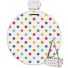 TropicalLife Colorful Round Polka-Dot Picnic Blanket, Waterproof and Foldable view 1