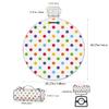 TropicalLife Colorful Round Polka-Dot Picnic Blanket, Waterproof and Foldable view 2