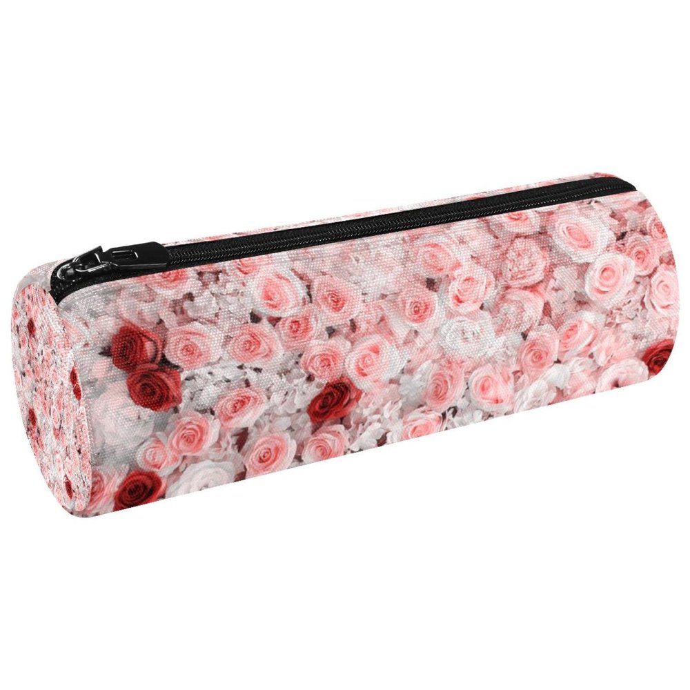 Seamless Canvas Pencil Case, Coin Purse & Cosmetic Bag, Multi #06, 20 x 6.3 cm