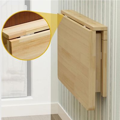 GLTZEN Solid Wood Wall-Mounted Folding Table, 31.5 x 23.6 in
