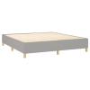 XIAOGUANG Box Spring Bed with Mattress, Light Gray, 160 x 200 cm, Fabric view 4