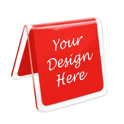 Muka Personalized Tent-Style Table Numbers, Double-Sided, 8 x 8 cm