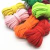 5 m x 10 mm Cotton Cord, Hollow Flat Twisted Rope, Multicolor Beige view 2