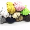 5 m x 10 mm Cotton Cord, Hollow Flat Twisted Rope, Multicolor Beige view 3