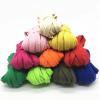 5 m x 10 mm Cotton Cord, Hollow Flat Twisted Rope, Multicolor Beige view 4