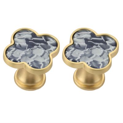 PILYON Door Knobs, 2-Pack, Aurora Gray, 25 x 33.6 mm