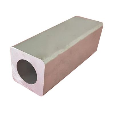 1 Pc Aluminum Alloy Square Tube, Outer Square and Inner Round Opening, 19 x 19 mm, 8 mm Opening, 50 cm