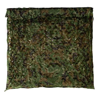 ZYOTRI Jungle Camouflage Net 1x1 m, 2x4 m, 3x3 m, 3x5 m, 4x6 m, 5x9 m, 6x8 m, 8x9 m, 10x20 m, Sunshade, Bundeswehr Camouflage, Forest-Landscape Decor, Outdoor Camping, Garden Concealment Cover, Camp (2x7 m)