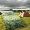 ZYOTRI Jungle Camouflage Net 1x1 m, 2x4 m, 3x3 m, 3x5 m, 4x6 m, 5x9 m, 6x8 m, 8x9 m, 10x20 m, Sunshade, Bundeswehr Camouflage, Forest-Landscape Decor, Outdoor Camping, Garden Concealment Cover, Camp (2x7 m) view 3