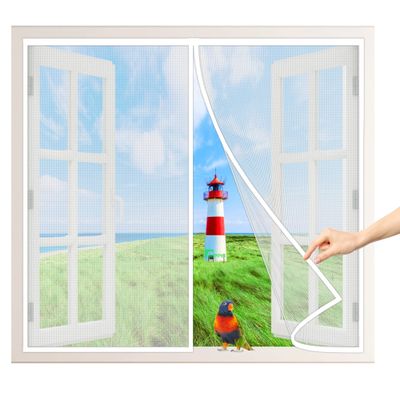 Magnetic Insect Screen Curtain, 120 x 105 cm, White