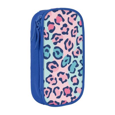 Lepard Large-Capacity Pencil Case for Adults, Office and Work, Pink