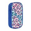 Lepard Large-Capacity Pencil Case for Adults, Office and Work, Pink view 1