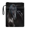Biyejit Black Horse Zippered Book Cover, Washable, 29.6 x 21.9 cm view 1