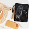 Biyejit Black Horse Zippered Book Cover, Washable, 29.6 x 21.9 cm view 4