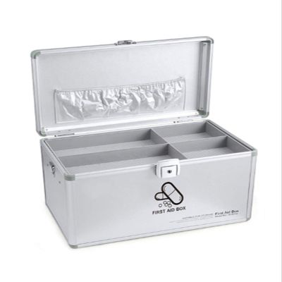 Family Medicine Cabinet, Lockable First-Aid Storage Box