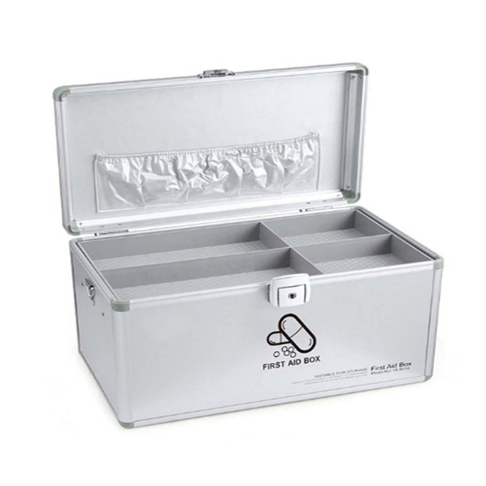 Family Medicine Cabinet, Lockable First-Aid Storage Box