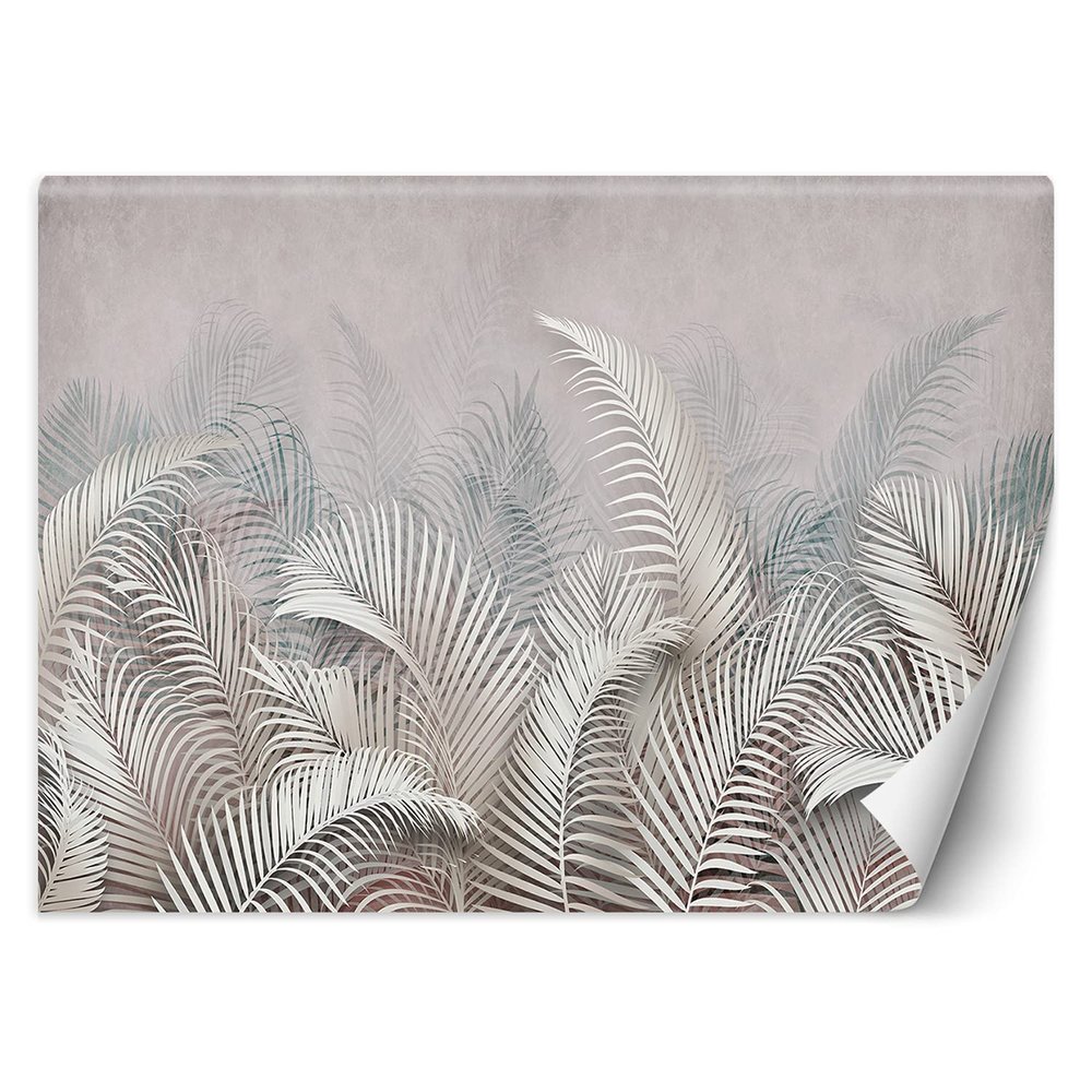 Feeby 3D Palm Leaf Wallpaper, Textured Vinyl, 450 x 315 cm, Non-Woven