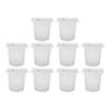 PROREGAL Super Value Set of 10 Plastic Containers, White, 50 L view 1