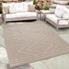 Teppium Outdoor Rug, Weather-Resistant, 240 x 340 cm, Beige, Sisal Look view 1
