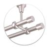 MDEKOR 360 cm Double Curtain Rod, 19 mm, Ceiling-Mount, Silver Metal view 4
