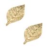 PILYON Brass Cabinet Knobs, 2-Pack, Golden Leaf, 33 x 61 mm view 1